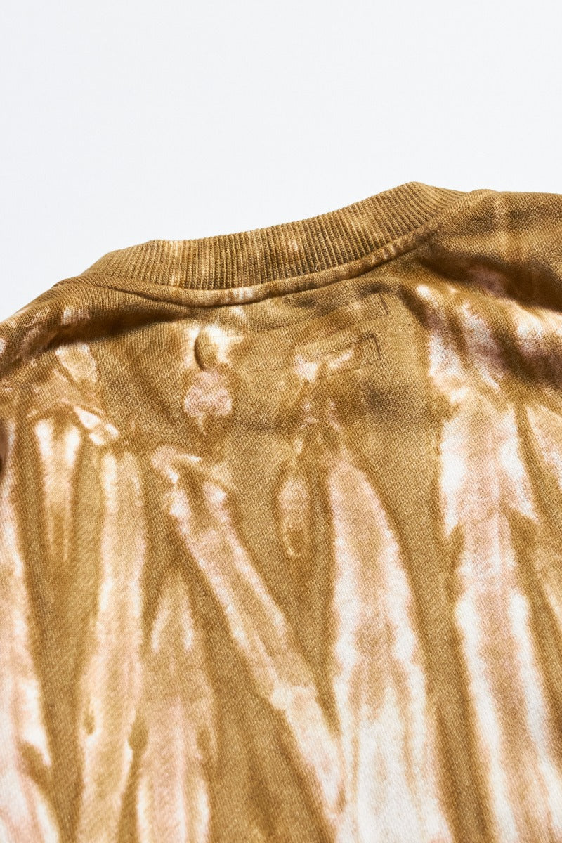 TIE DYE SWEAT SHIRT BROWN