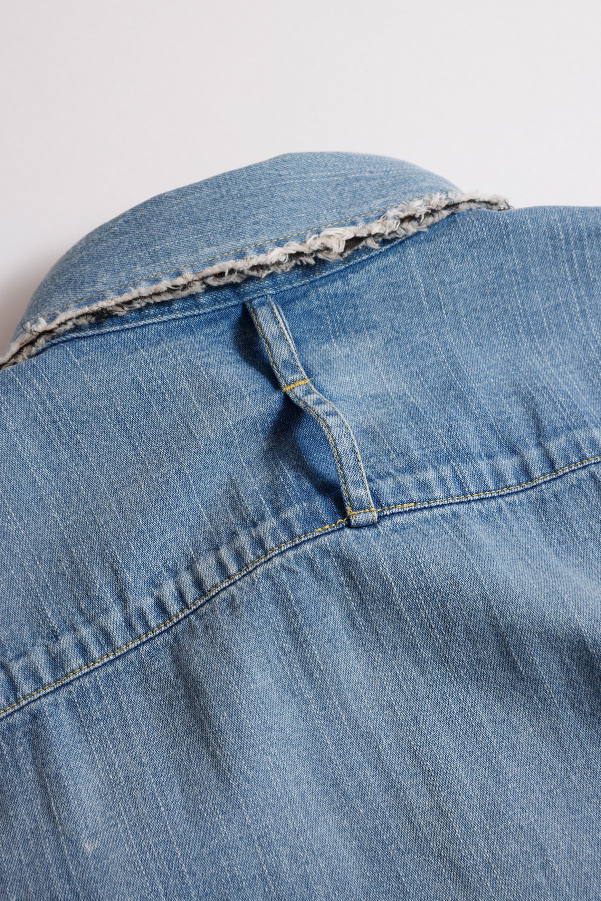 DENIM PLEATS SHIRT 3YR WASH