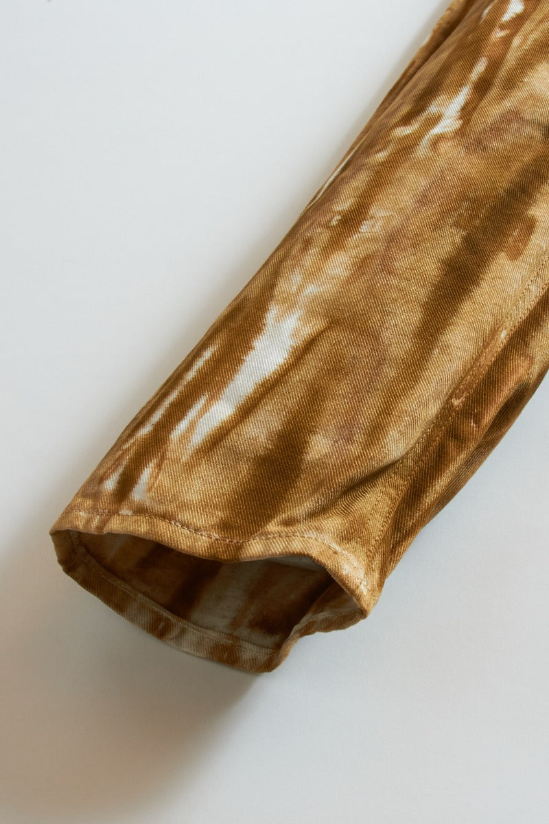 TIE DYE TAPERED PANTS BROWN