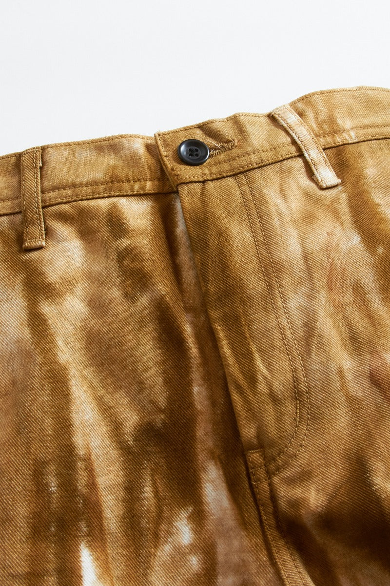 TIE DYE TAPERED PANTS BROWN