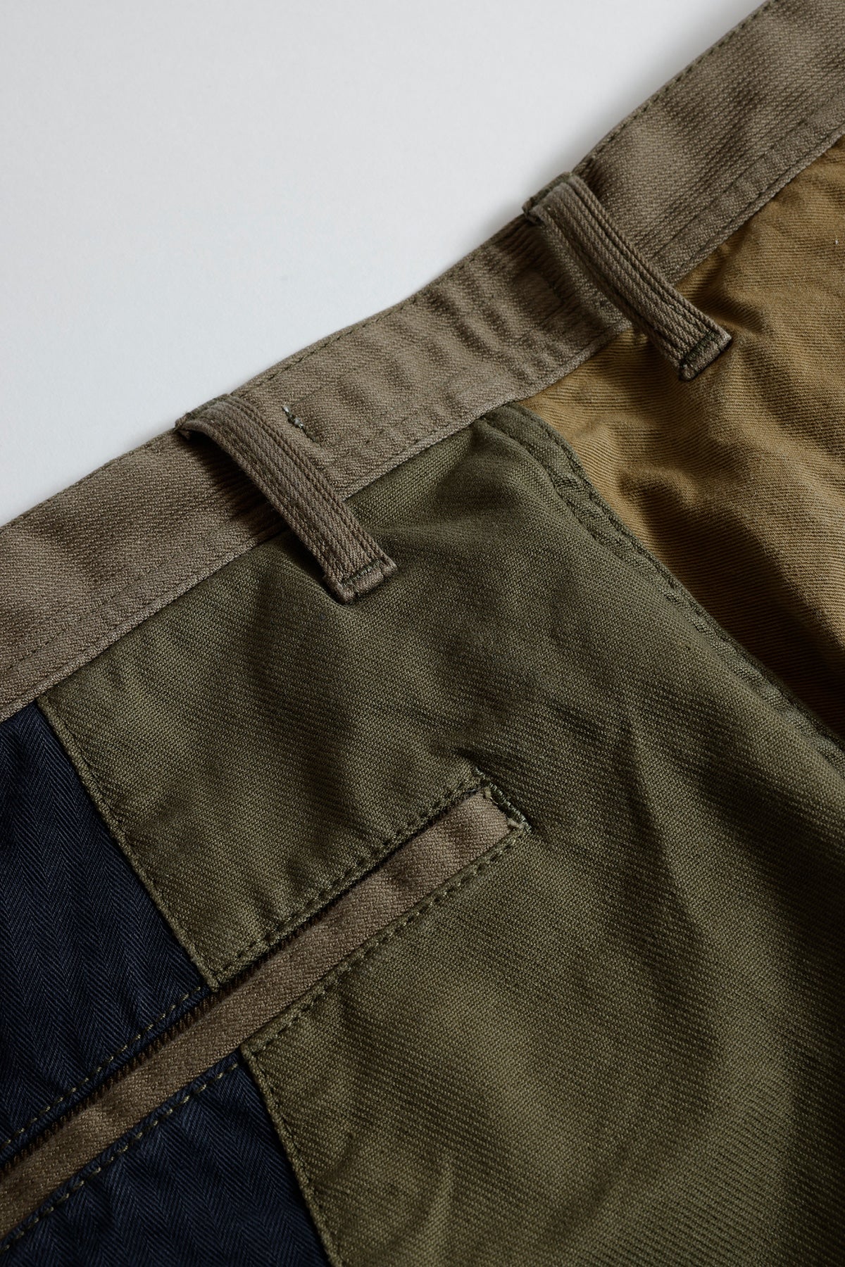 PATCHWORK WIDE PANTS RINSE