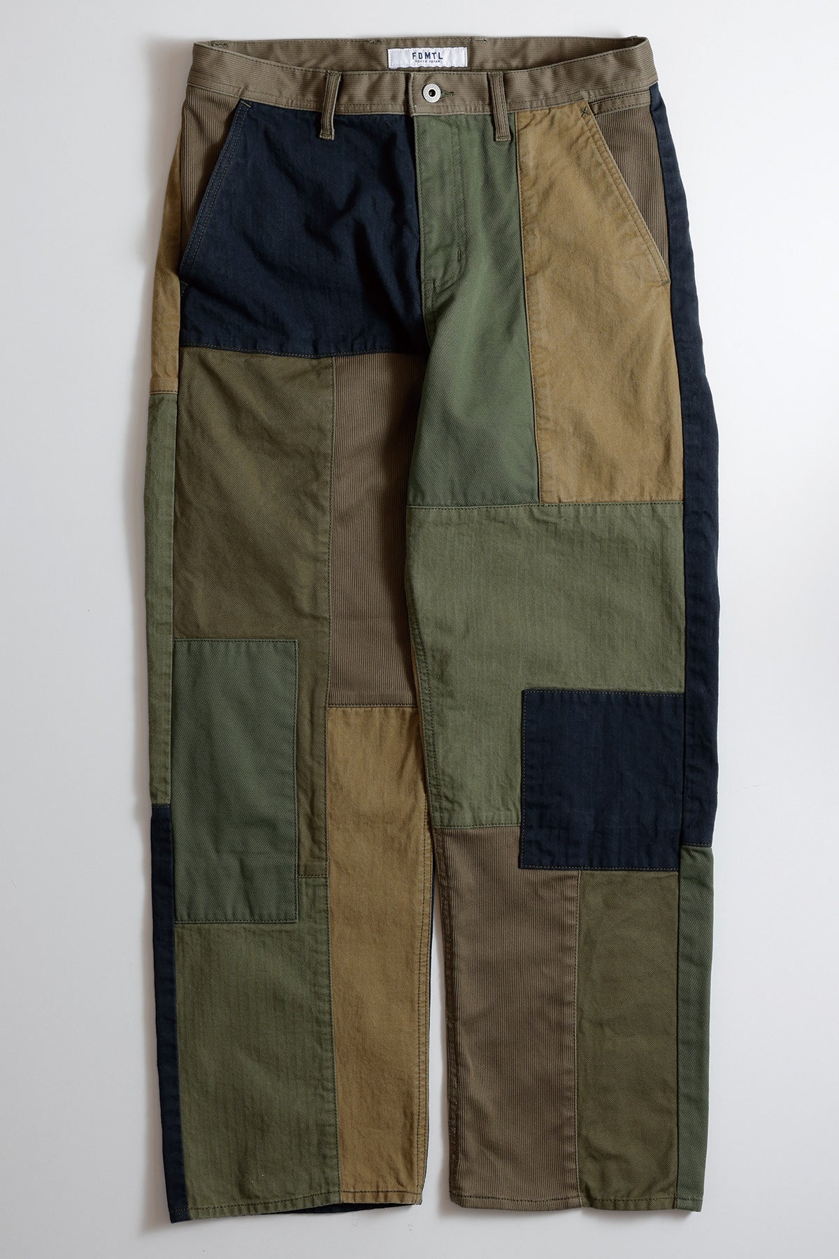 PATCHWORK WIDE PANTS RINSE