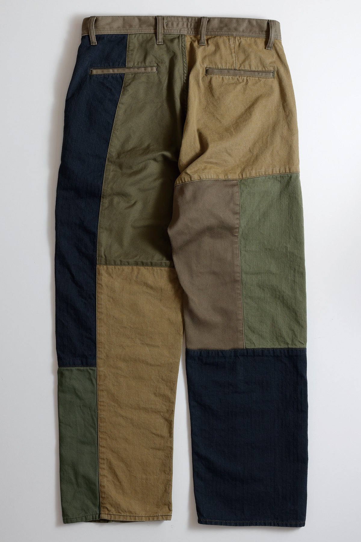 PATCHWORK WIDE PANTS RINSE