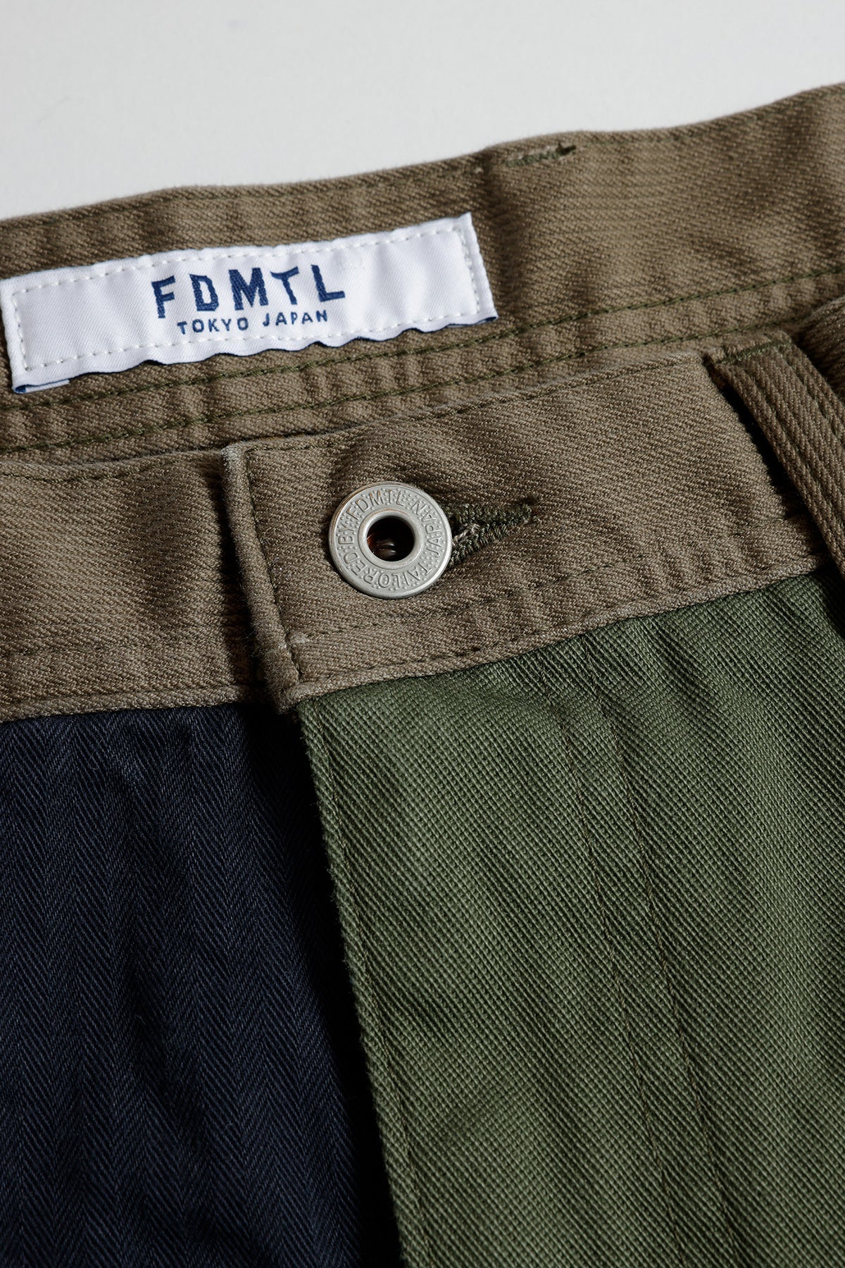 PATCHWORK WIDE PANTS RINSE