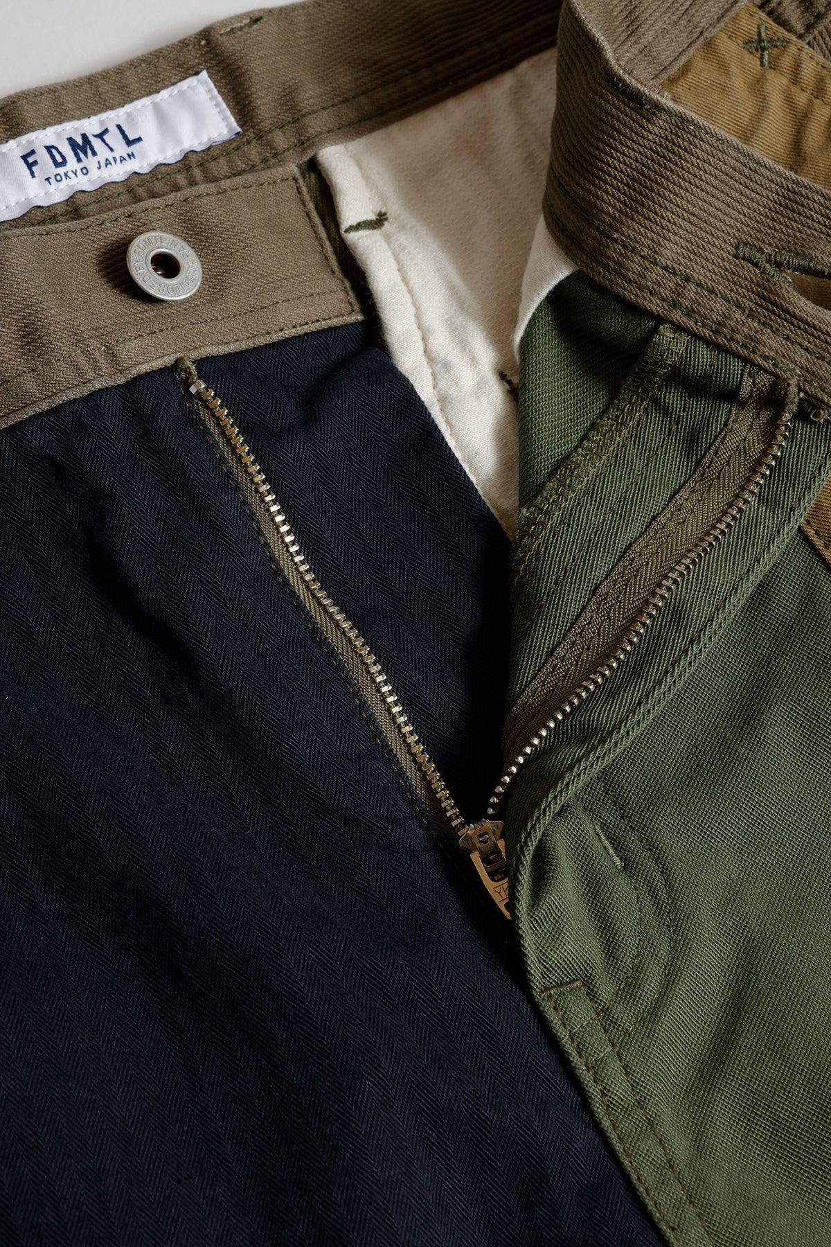 PATCHWORK WIDE PANTS RINSE