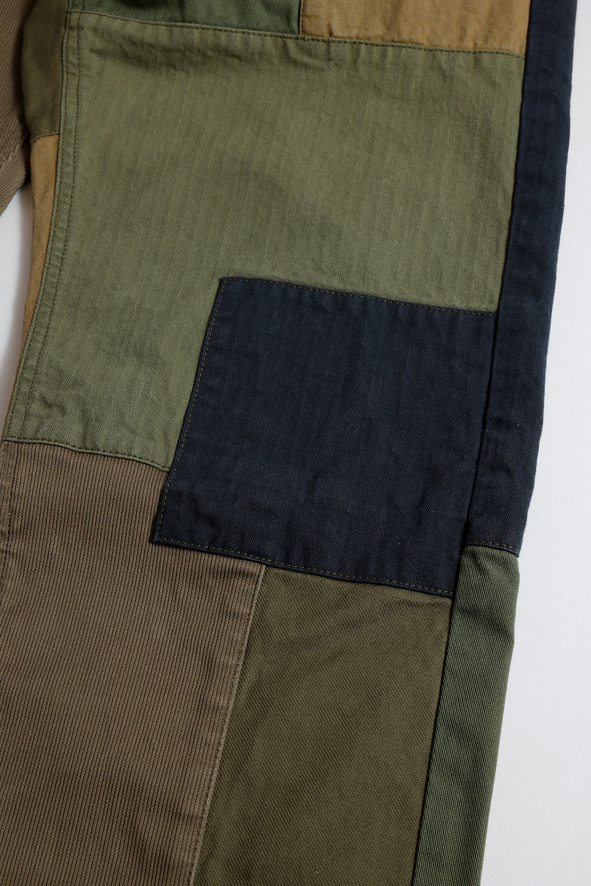 PATCHWORK WIDE PANTS RINSE
