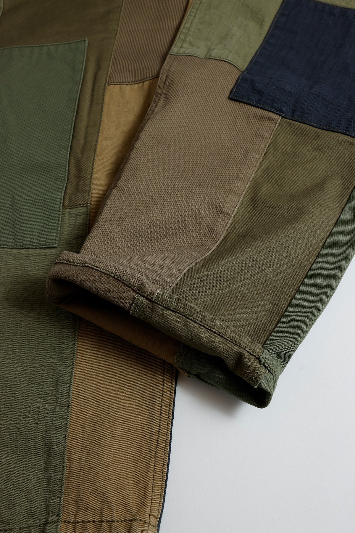 PATCHWORK WIDE PANTS RINSE