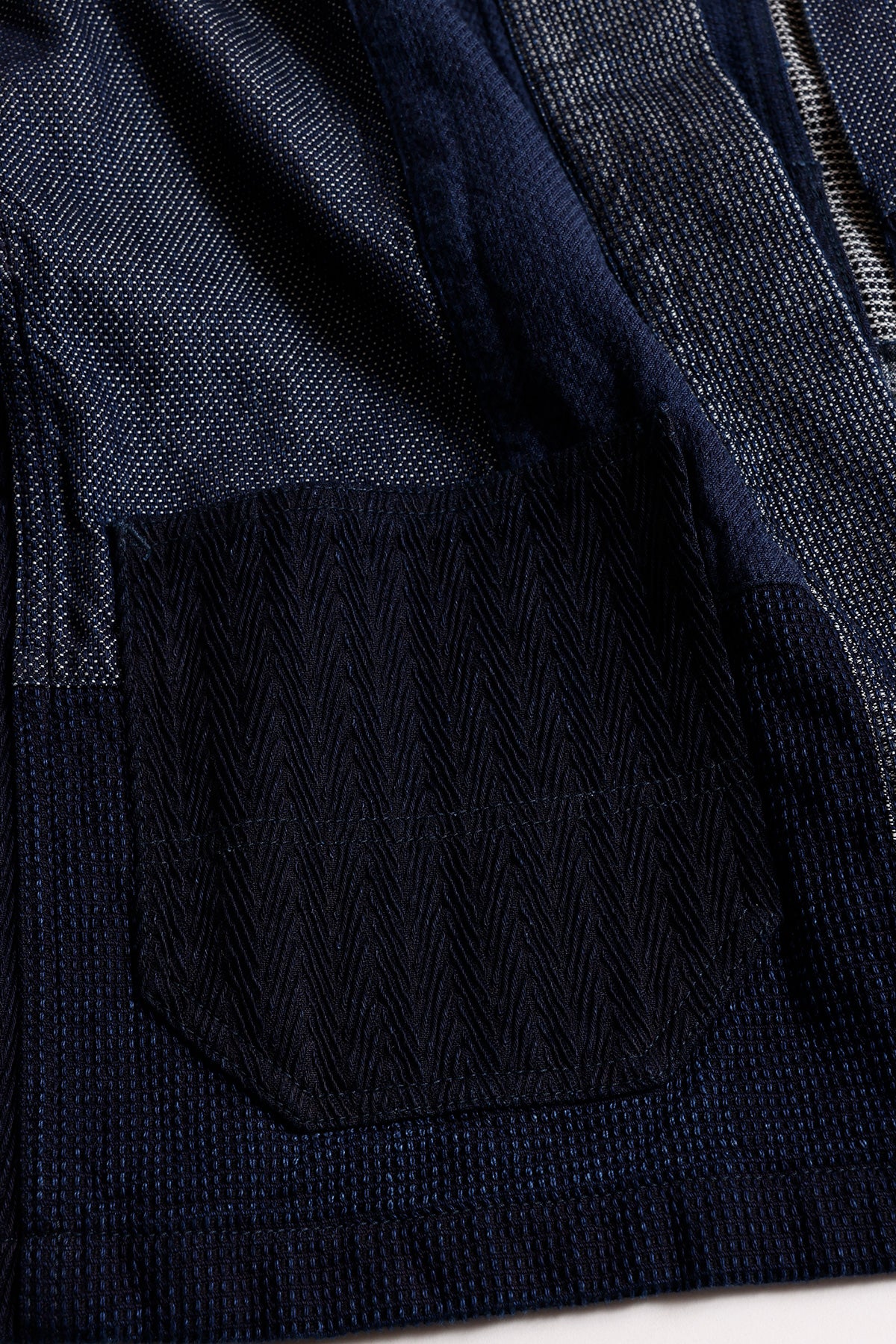 PACHWORK HAORI JACKET RINSE