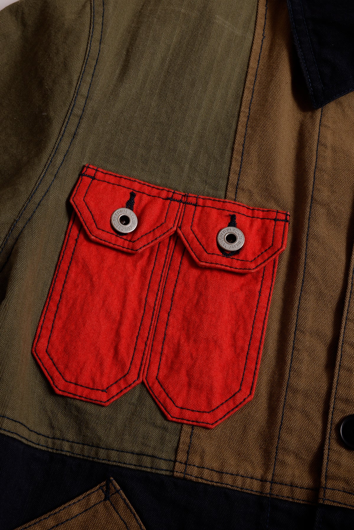 PACHWORK COVERALL JACKET RINSE