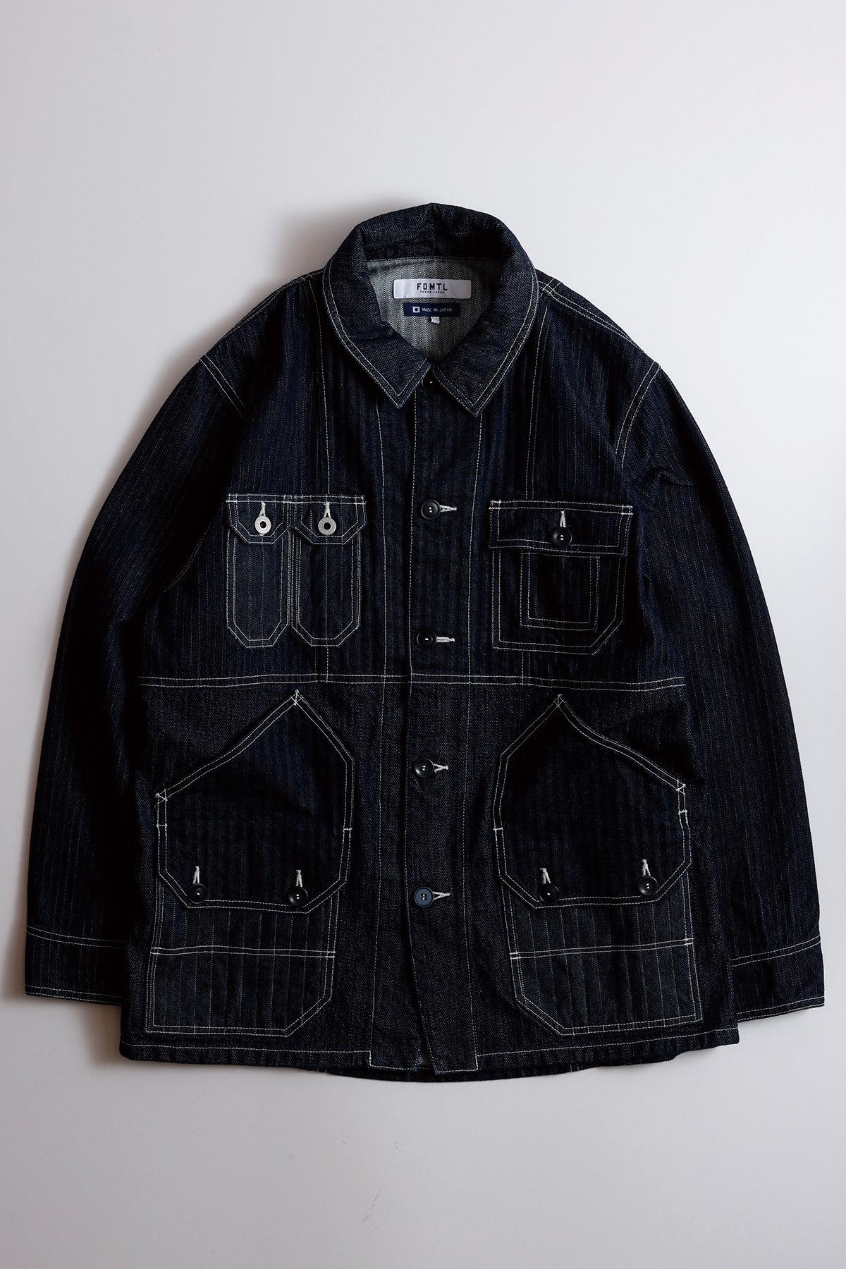 PACHWORK COVERALL JACKET RINSE