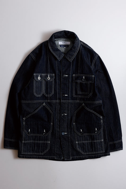 PACHWORK COVERALL JACKET RINSE
