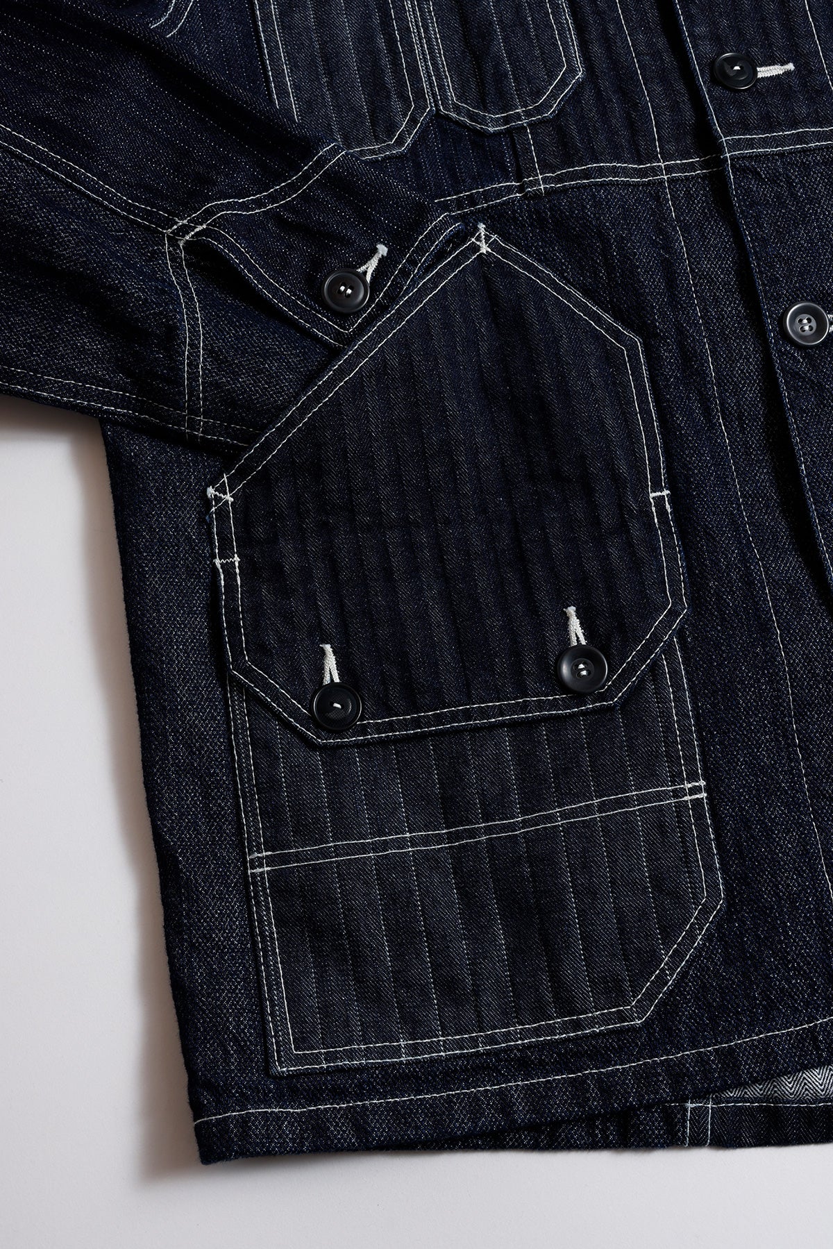 PACHWORK COVERALL JACKET RINSE