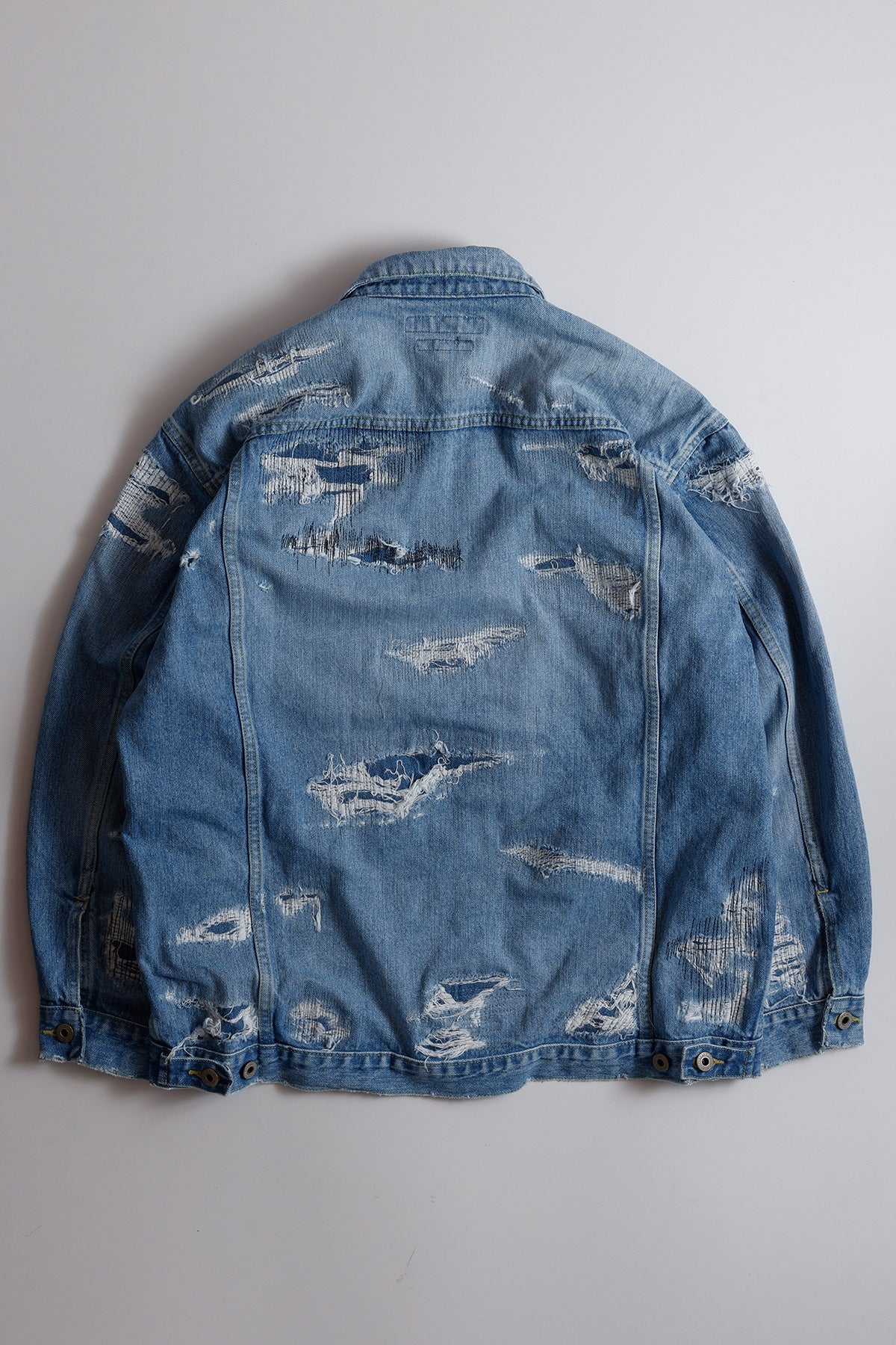 DENIM PLEATS JACKET 5YR WASH