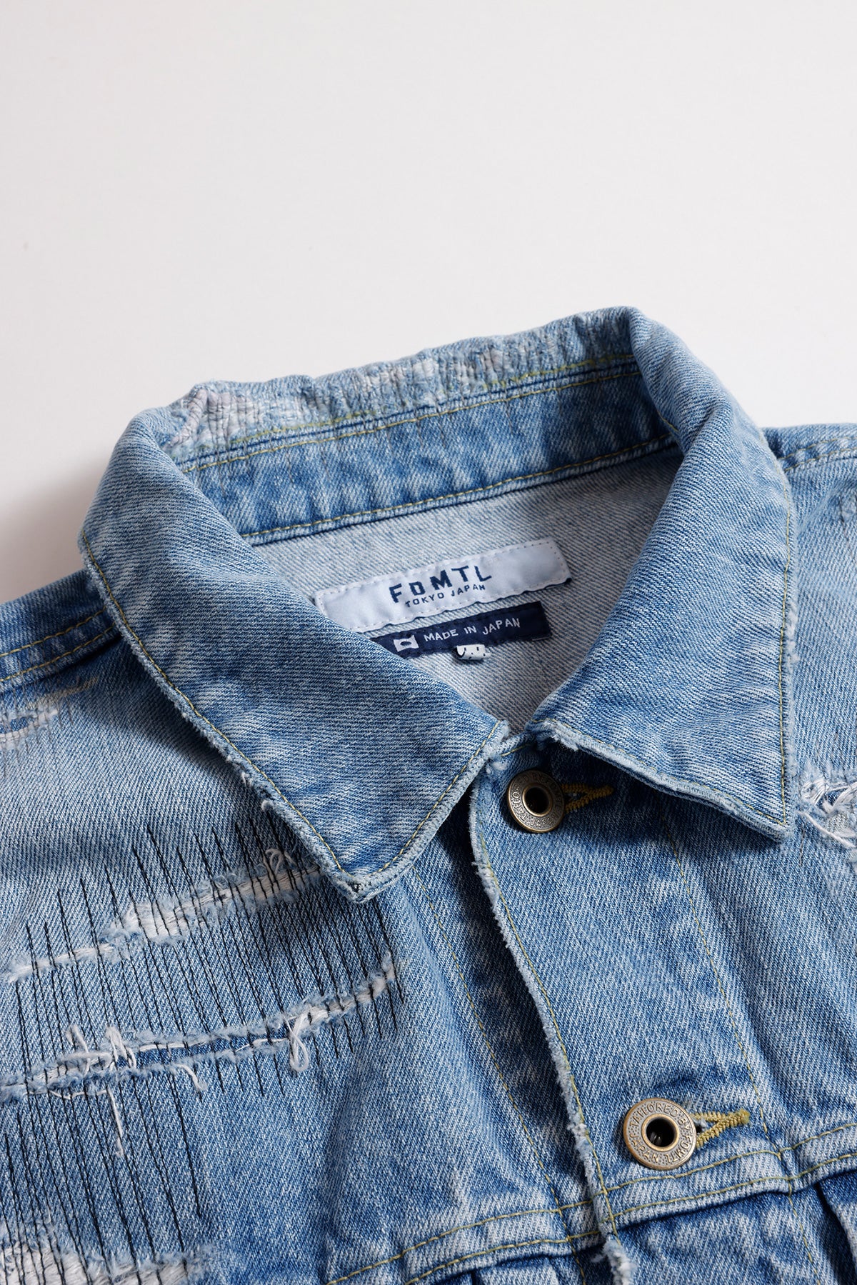 DENIM PLEATS JACKET 5YR WASH