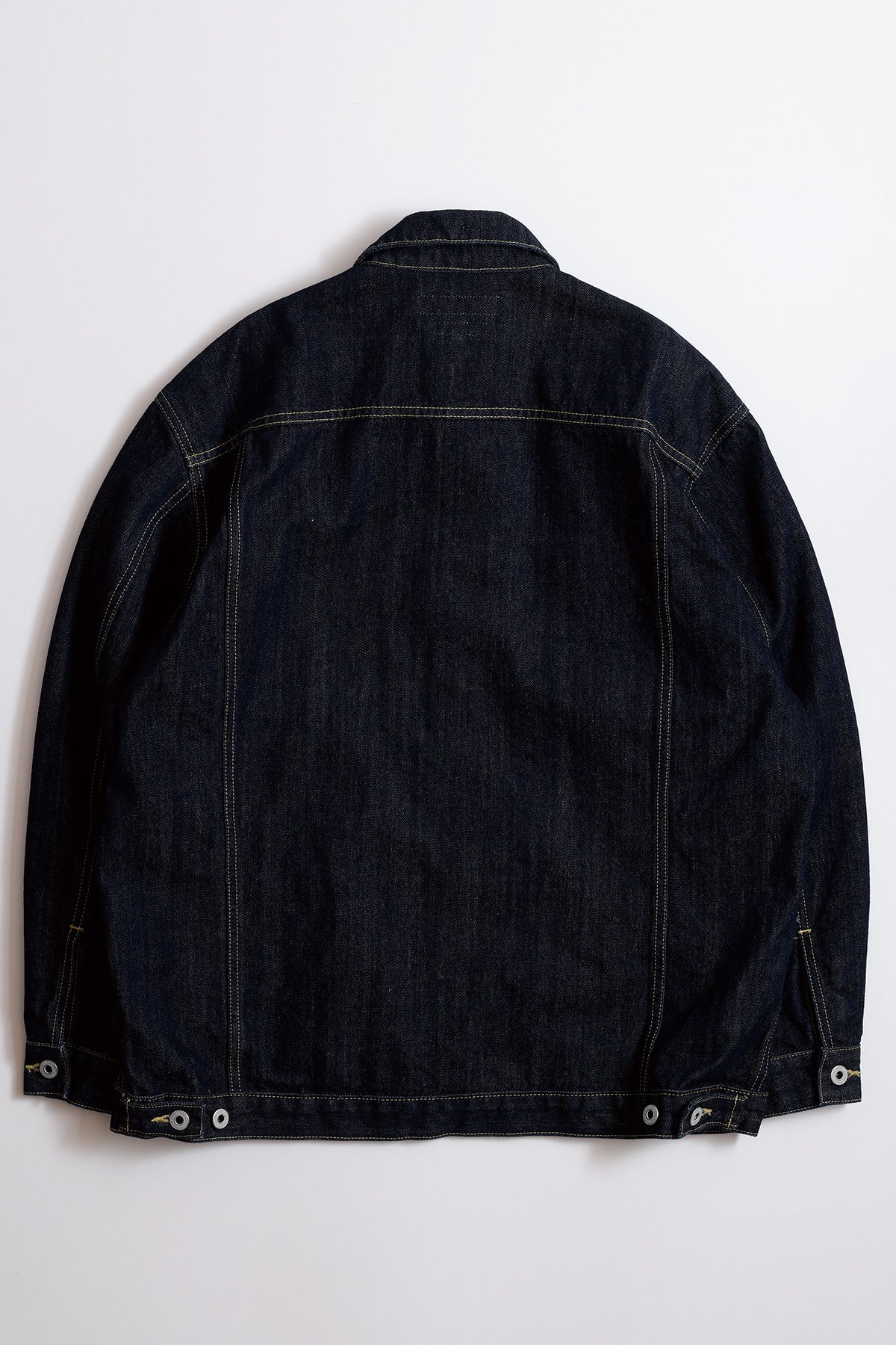 DENIM PLEATS JACKET RINSE