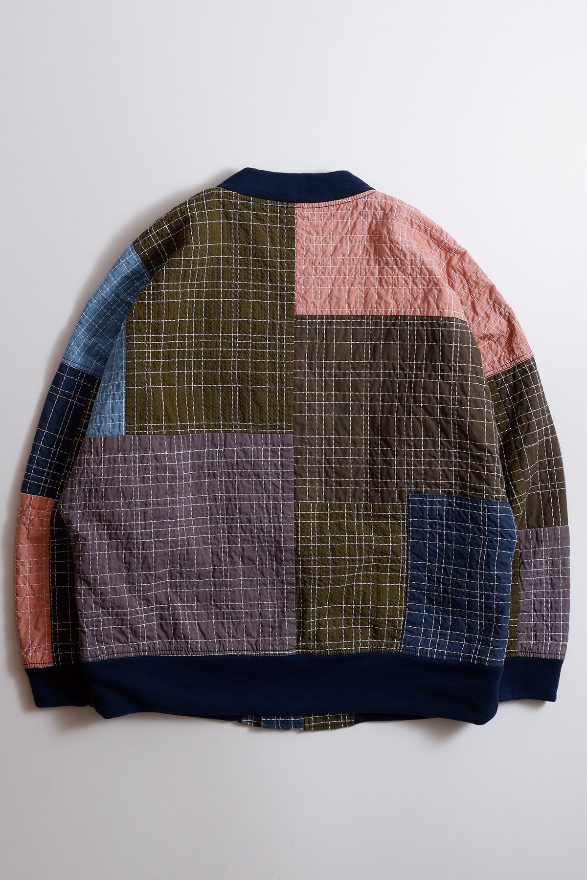 SASHIKO BOMBER JACKET RINSE
