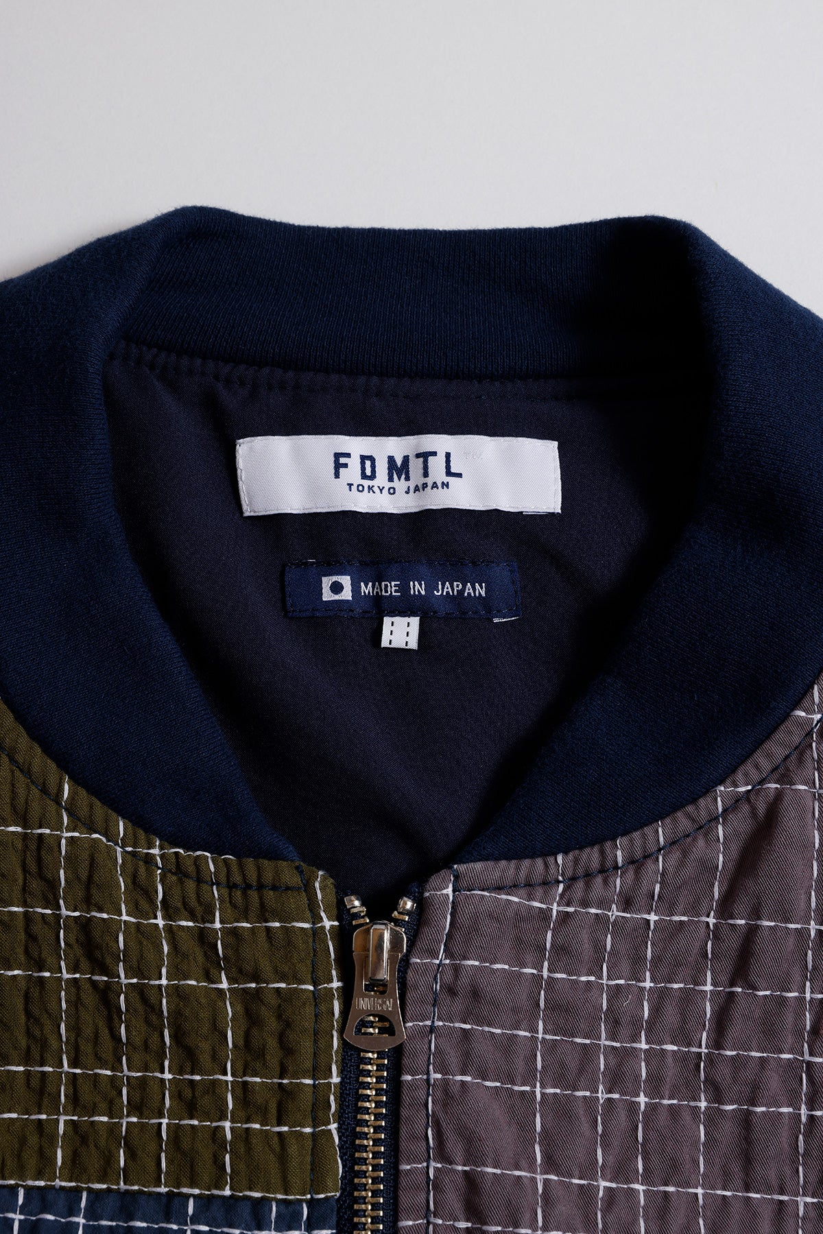 SASHIKO BOMBER JACKET RINSE