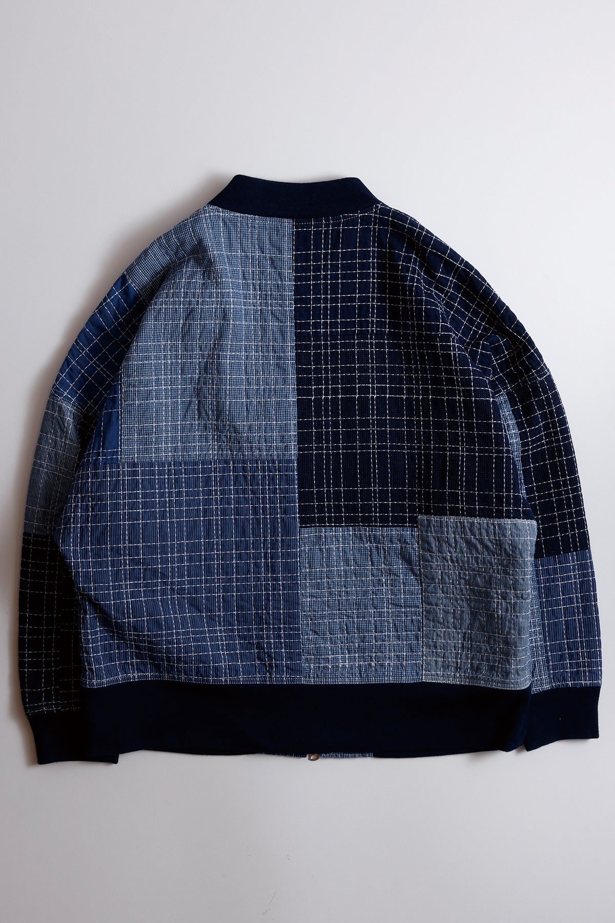 SASHIKO BOMBER JACKET RINSE
