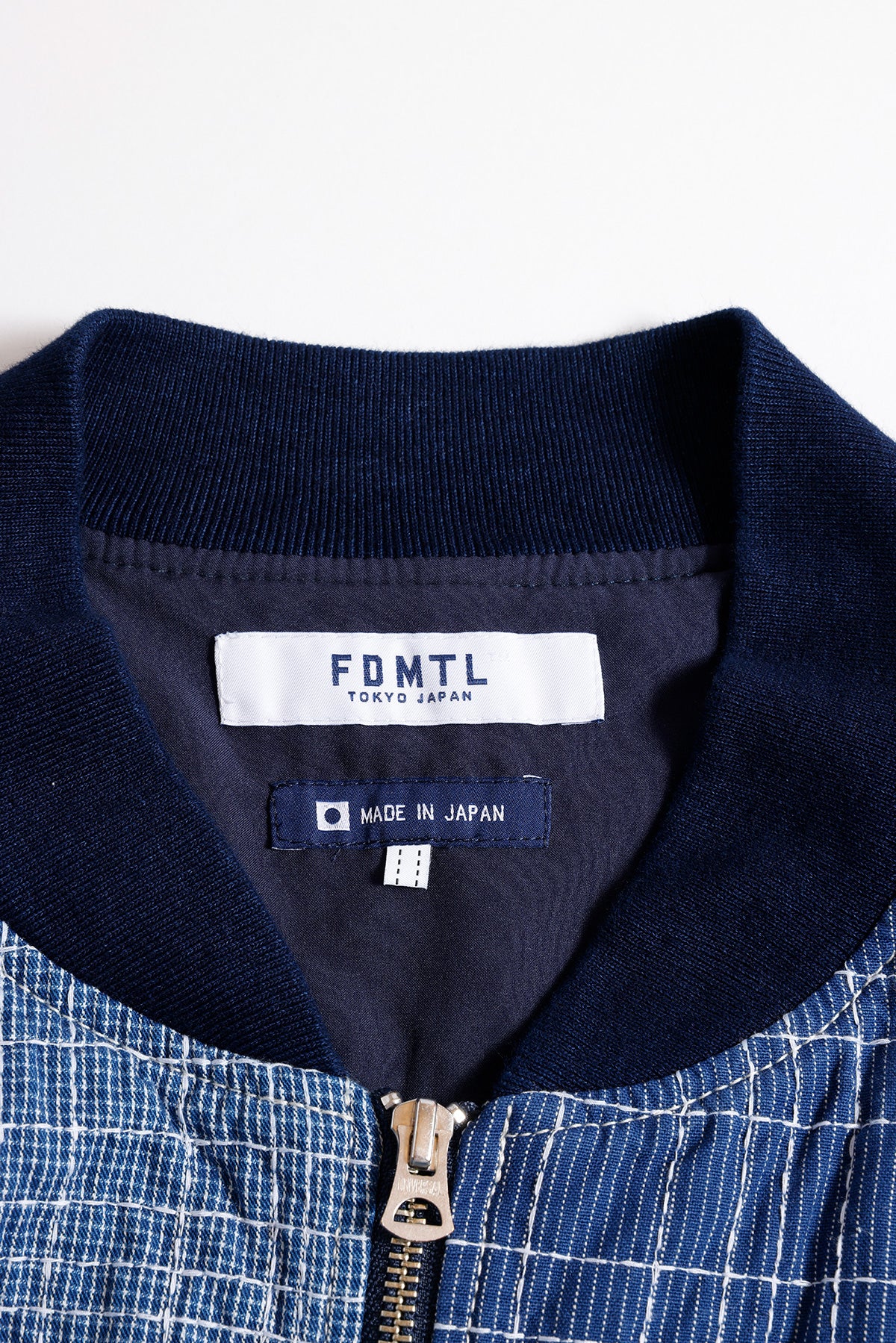 SASHIKO BOMBER JACKET RINSE