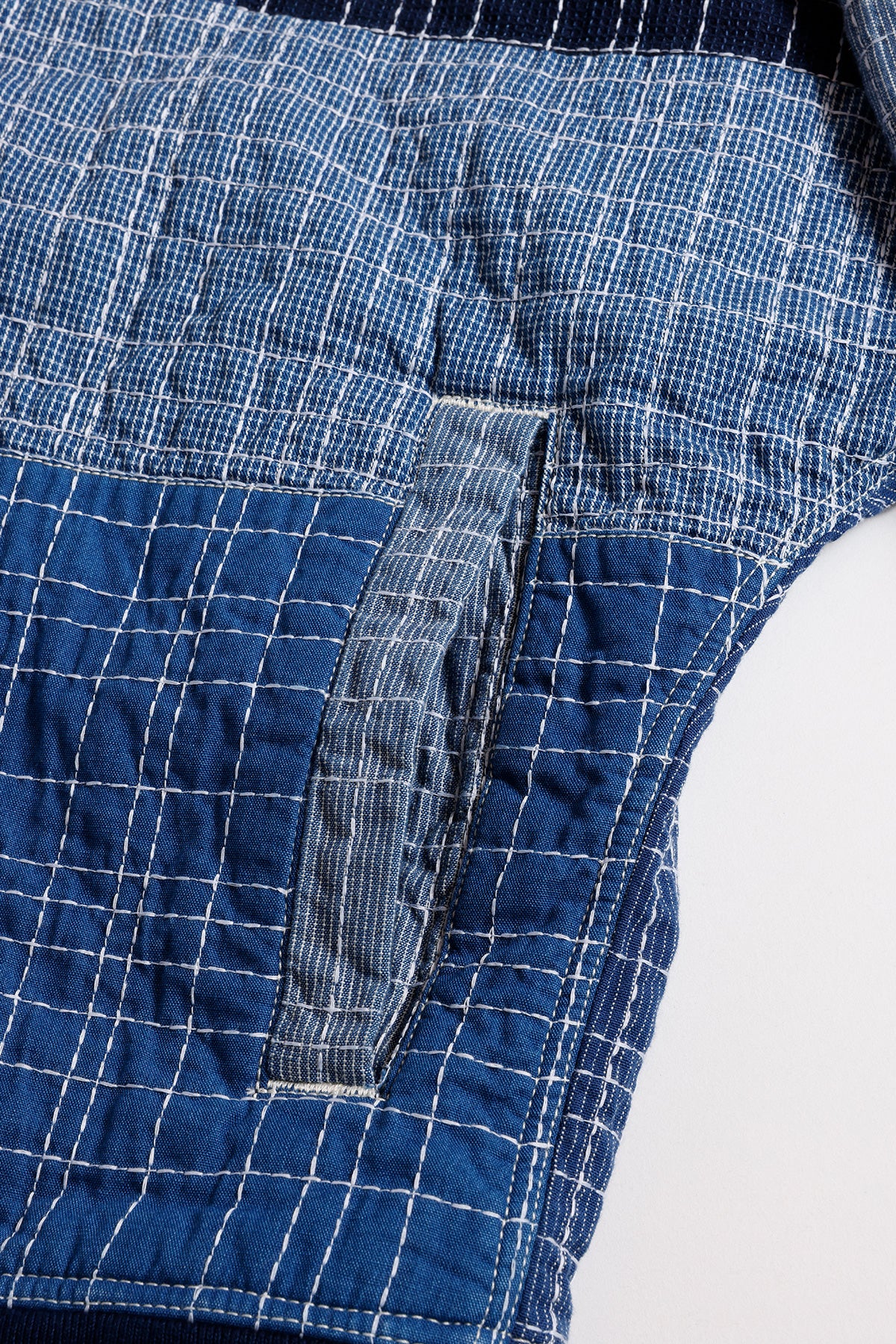 SASHIKO BOMBER JACKET RINSE