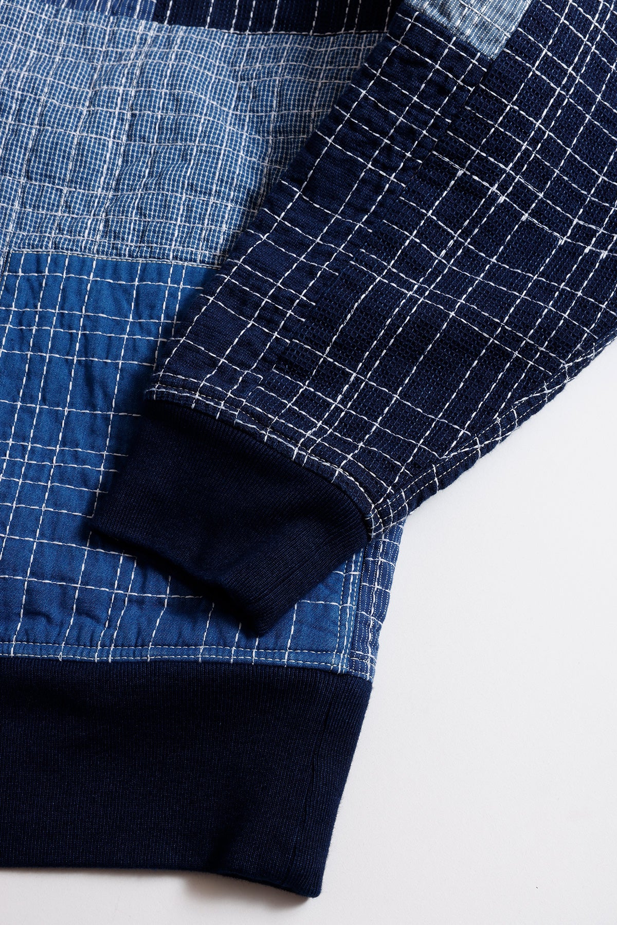 SASHIKO BOMBER JACKET RINSE