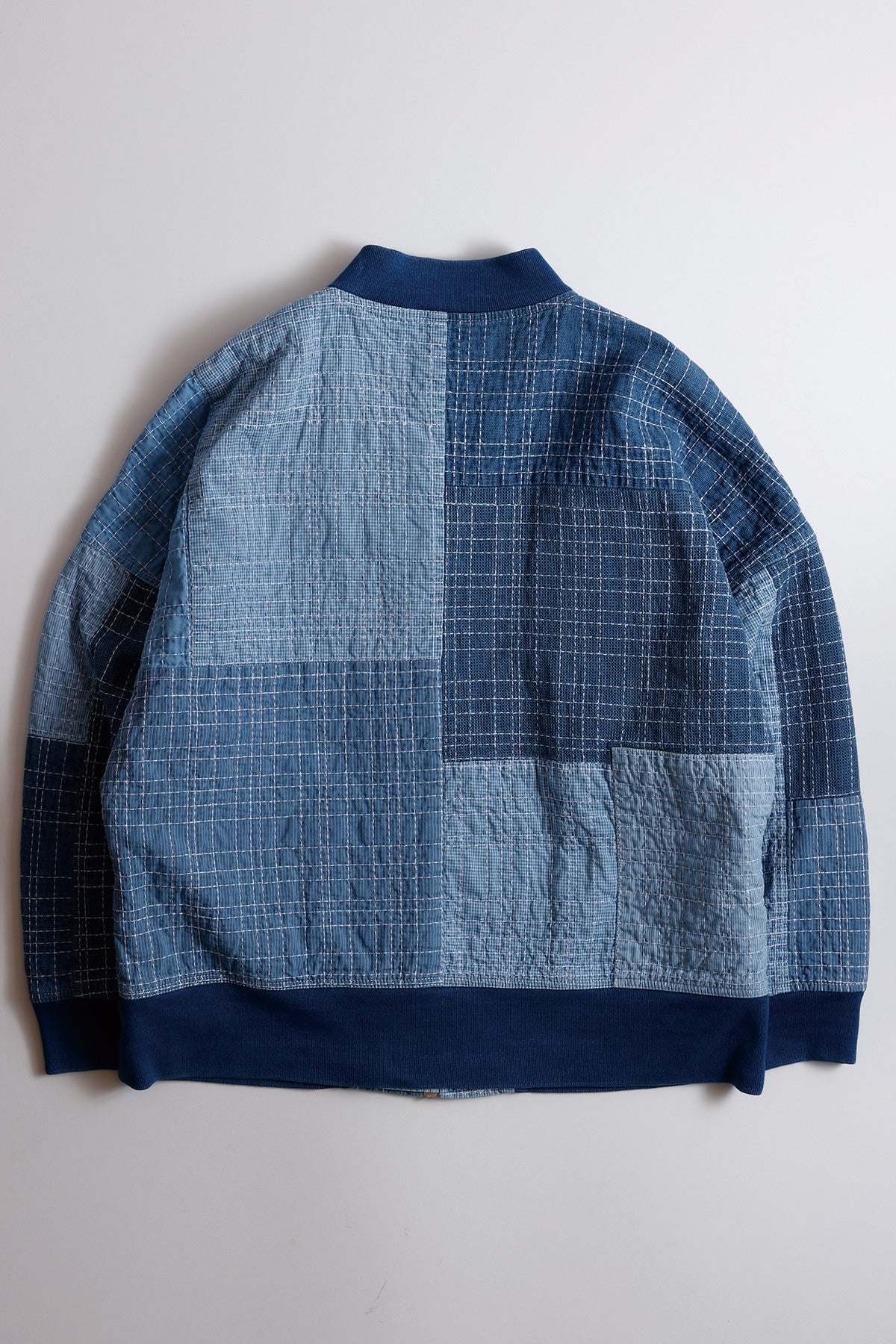 SASHIKO BOMBER JACKET 3YR WASH