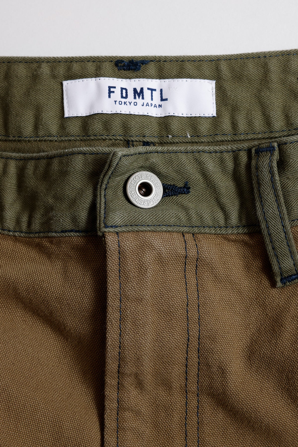 PATCHWORK DOUBLE KNEE PANTS RINSE