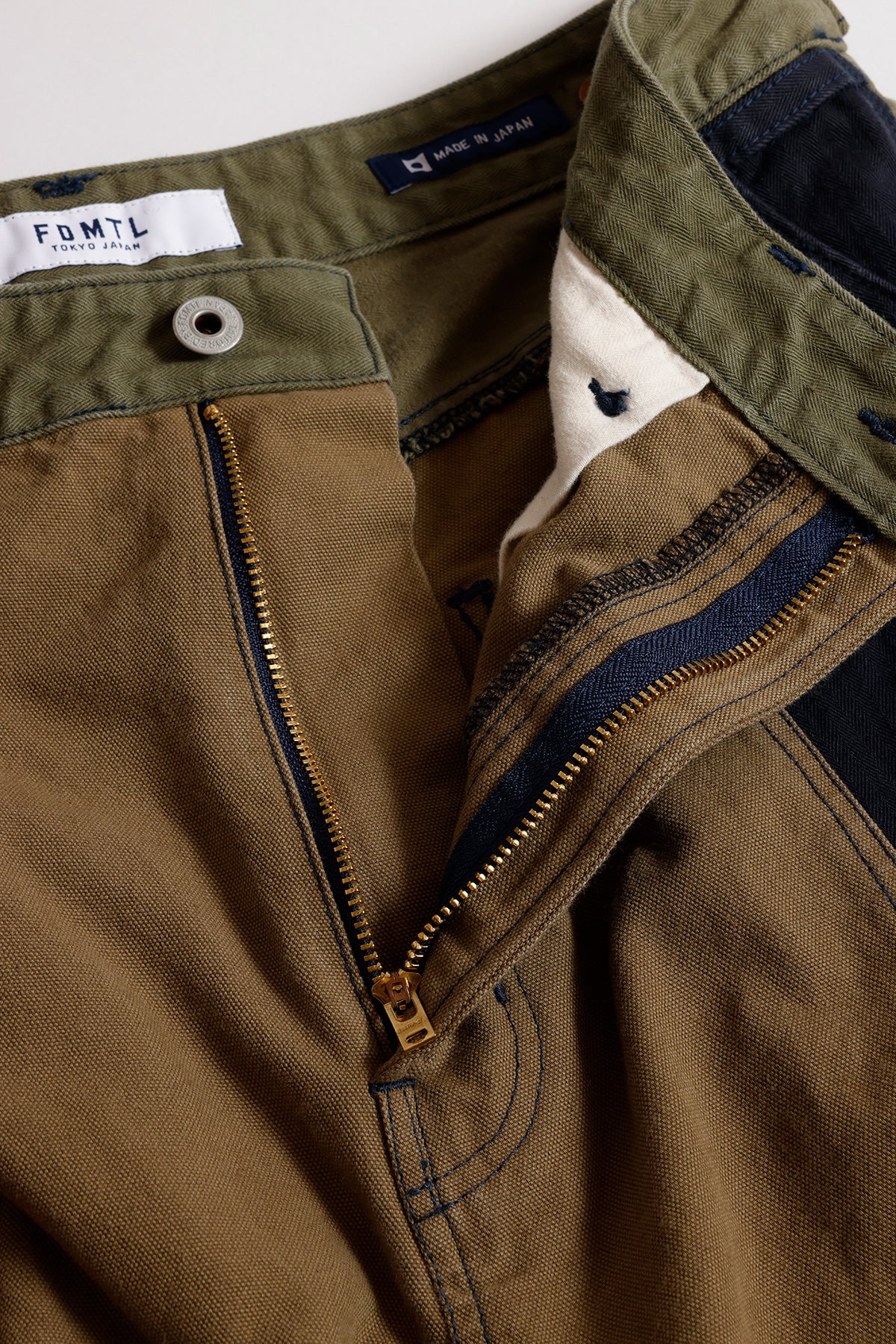 PATCHWORK DOUBLE KNEE PANTS RINSE