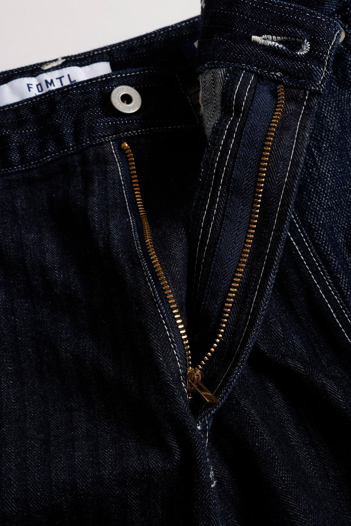 PATCHWORK DOUBLE KNEE PANTS RINSE