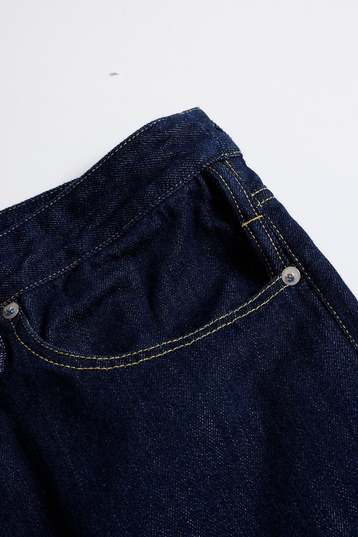 SIDE BUTTON DENIM PANTS RINSE