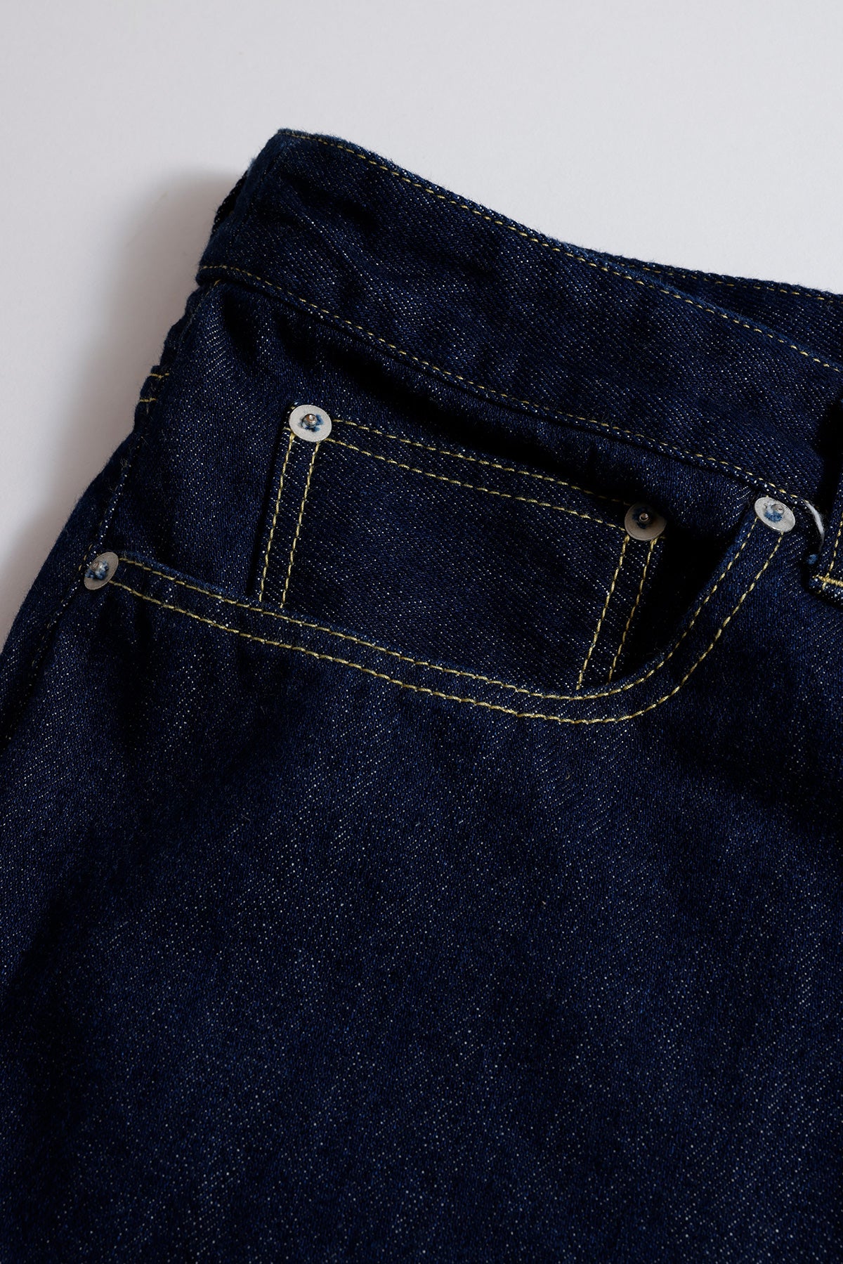 SIDE BUTTON DENIM PANTS RINSE