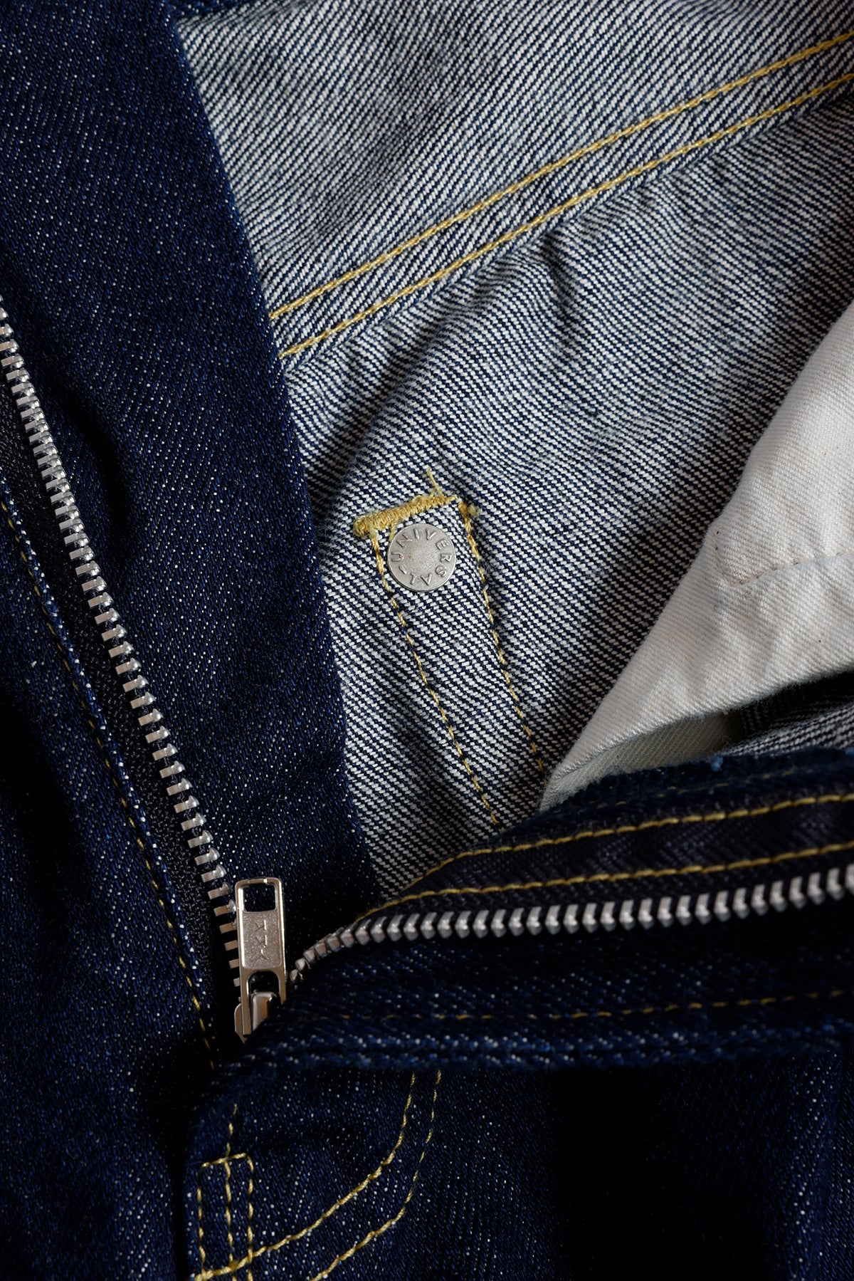 SIDE BUTTON DENIM PANTS RINSE