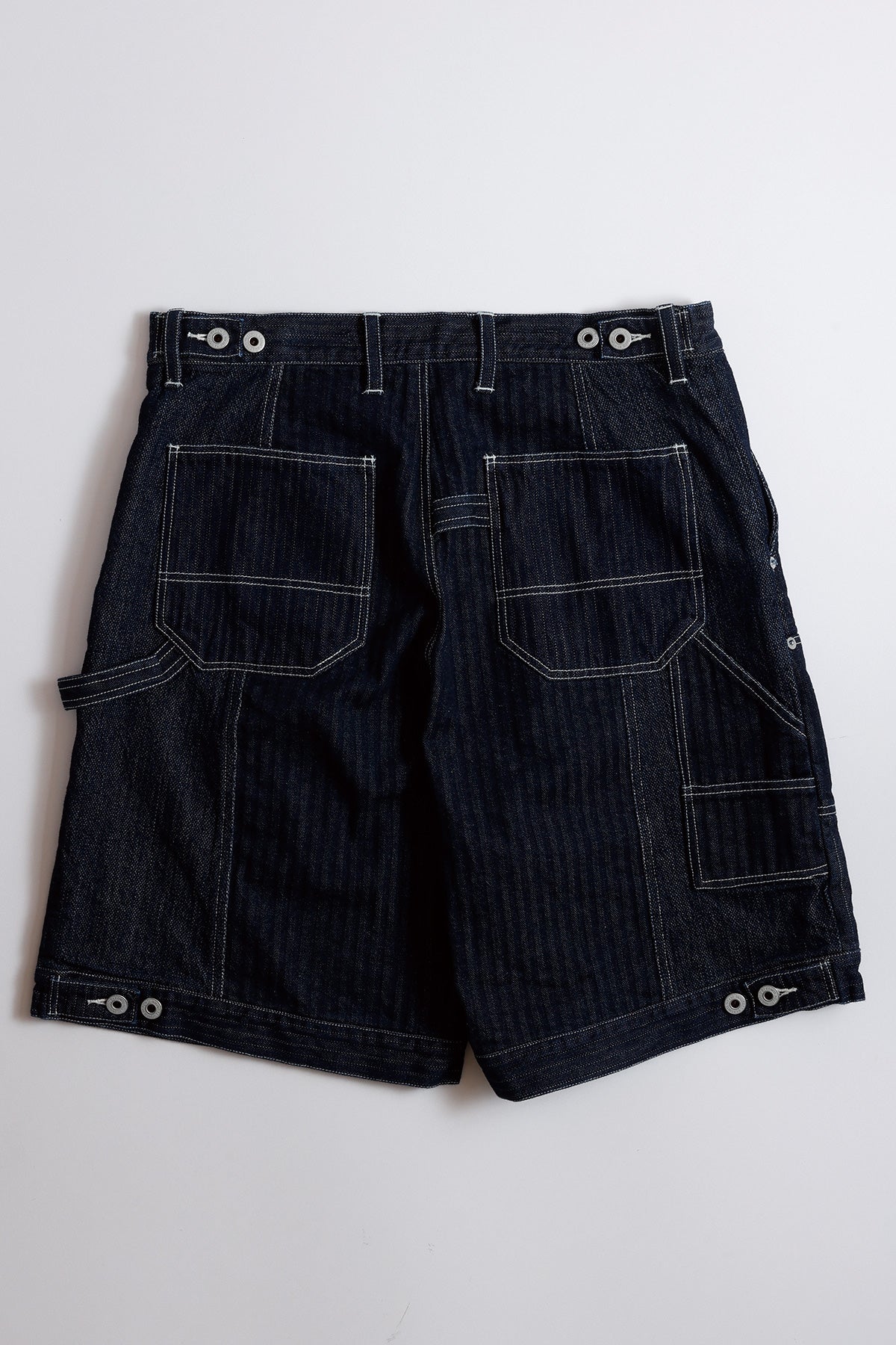 PATCHWORK DOUBLE KNEE SHORTS RINSE