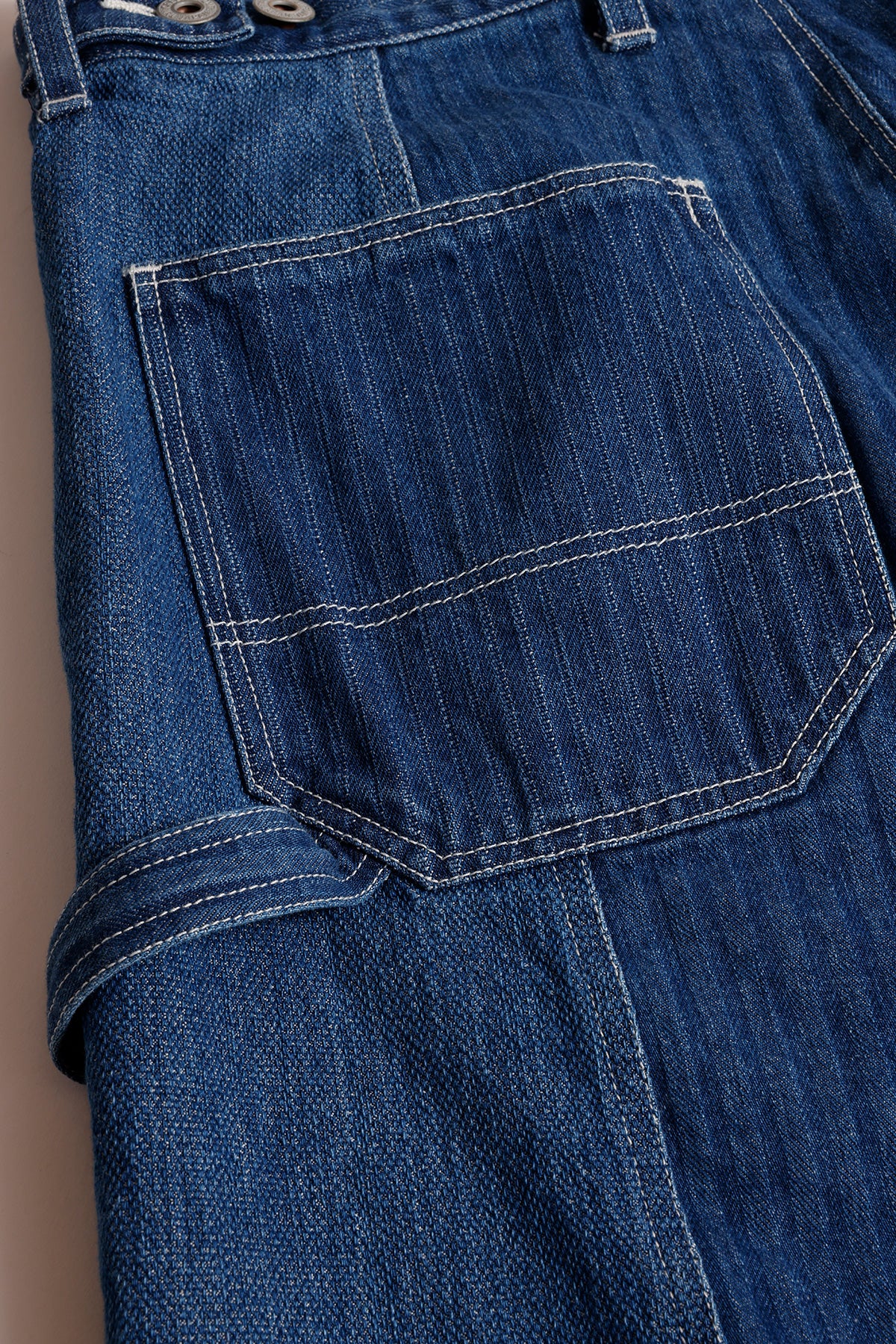 PATCHWORK DOUBLE KNEE SHORTS 3YR WASH