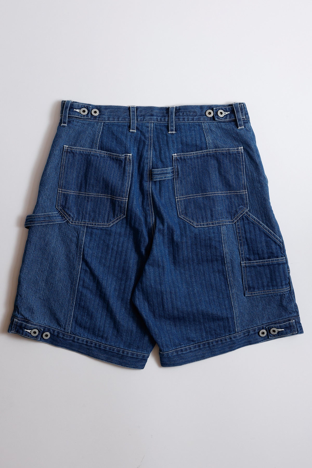 PATCHWORK DOUBLE KNEE SHORTS 3YR WASH