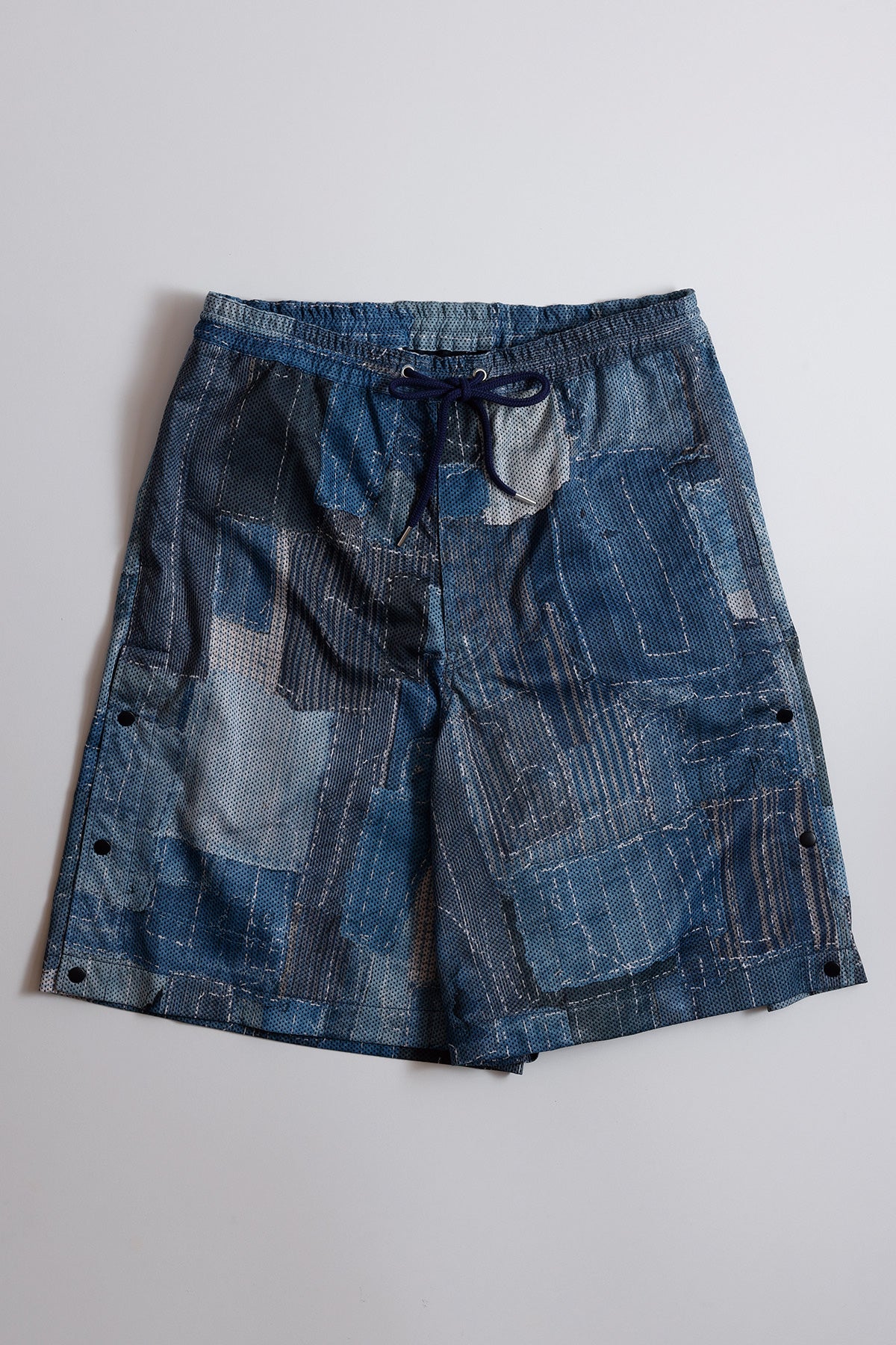 BORO SIDE BUTTON KNEE PANTS