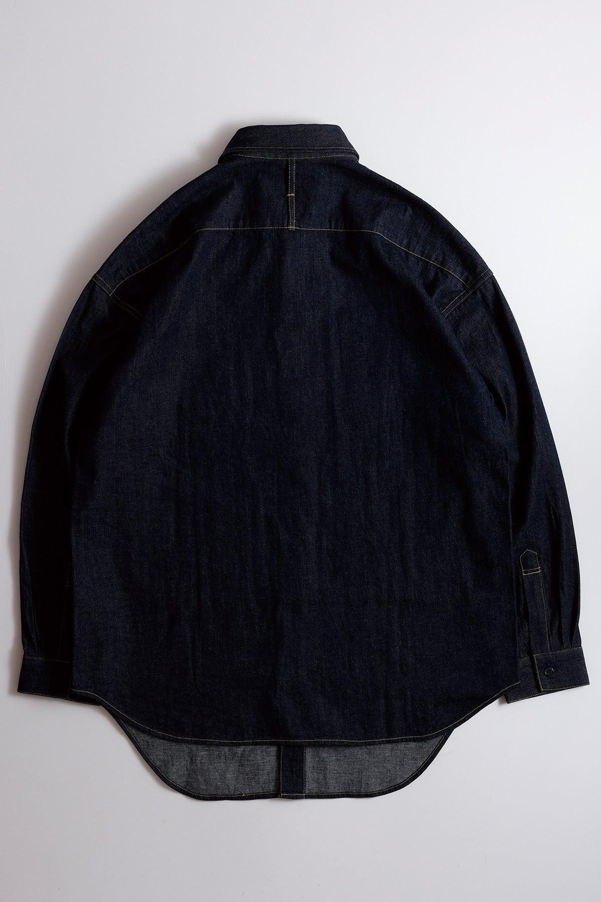 DENIM PLEATS SHIRT RINSE