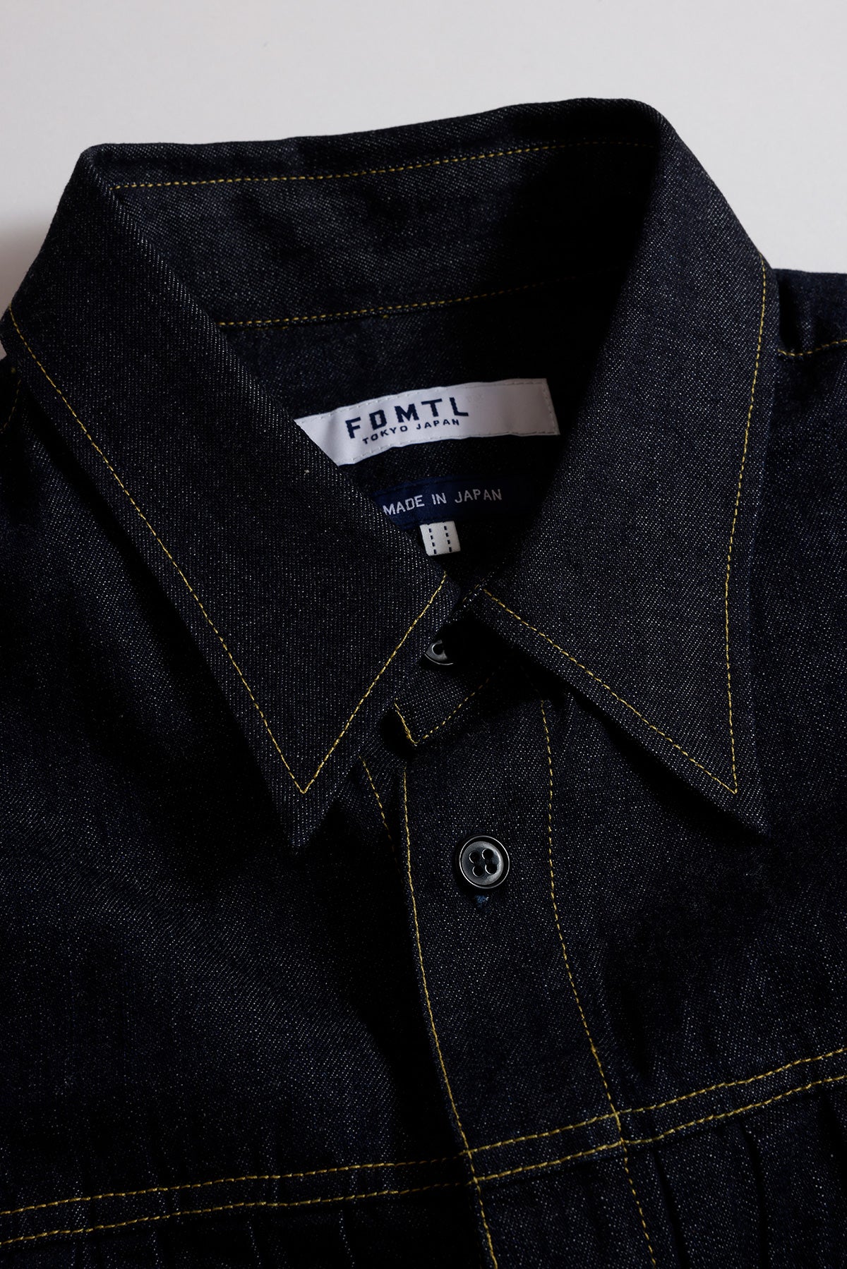 DENIM PLEATS SHIRT RINSE