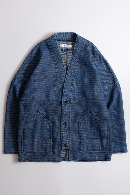 INDIGO CARDIGAN 3YR WASH