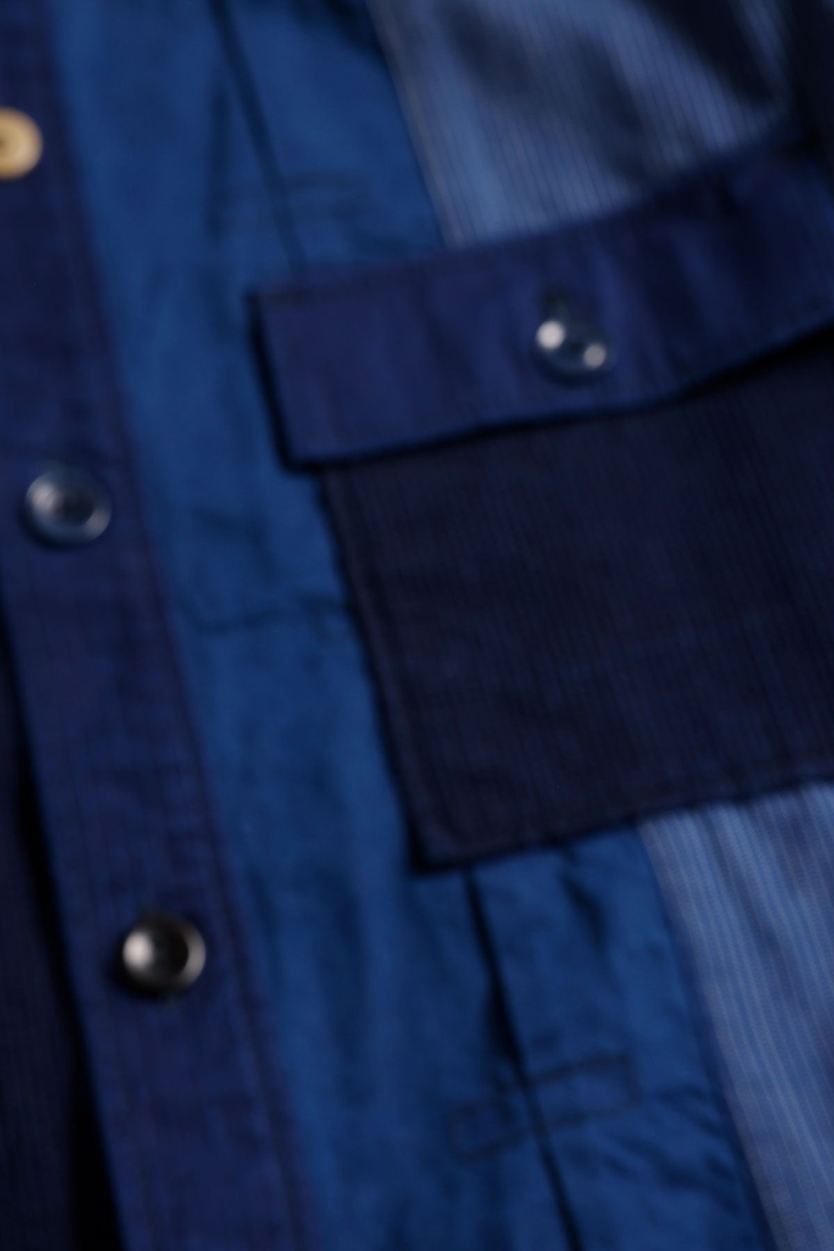 PATCHWORK SHIRT JACKET RINSE