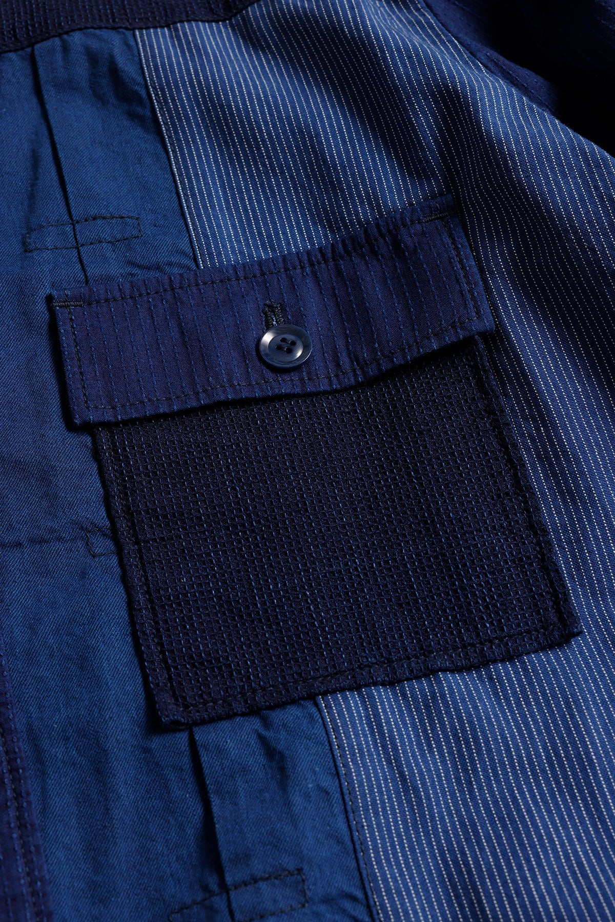 PATCHWORK SHIRT JACKET RINSE