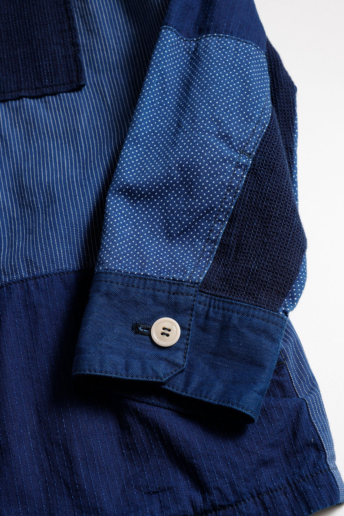 PATCHWORK SHIRT JACKET RINSE