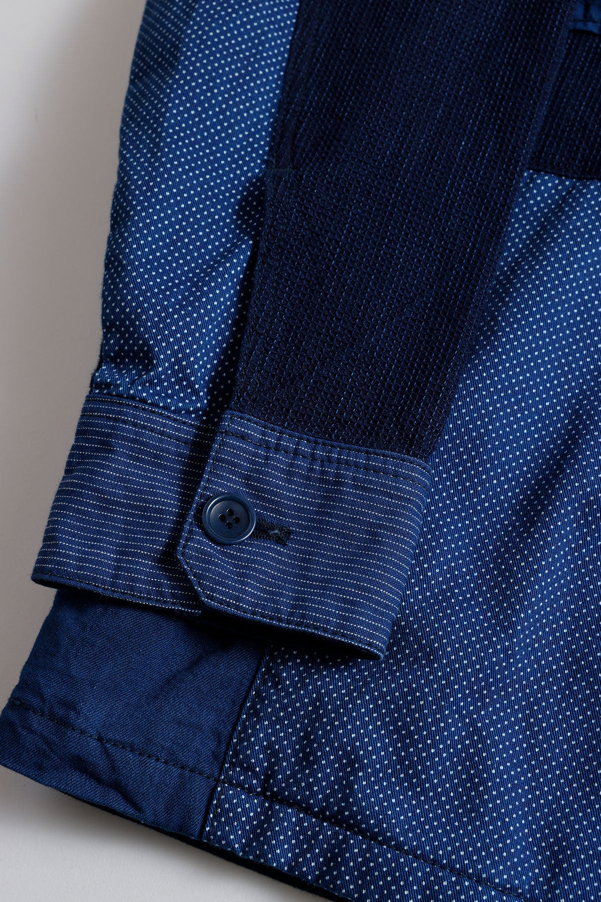 PATCHWORK SHIRT JACKET RINSE