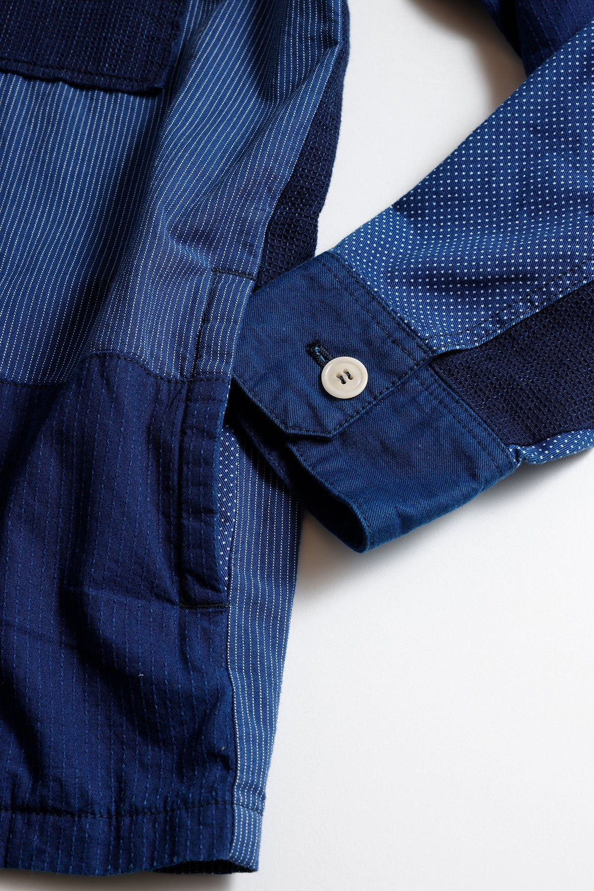 PATCHWORK SHIRT JACKET RINSE