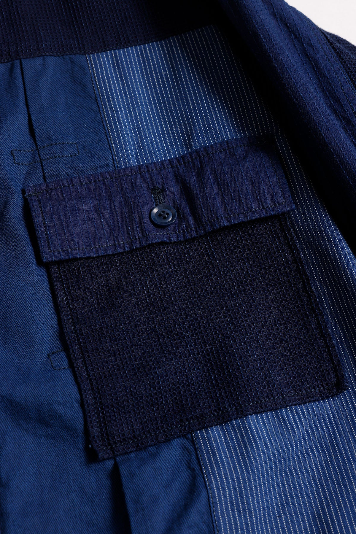 <WOMENS FIT> PATCHWORK SHIRT JACKET RINSE