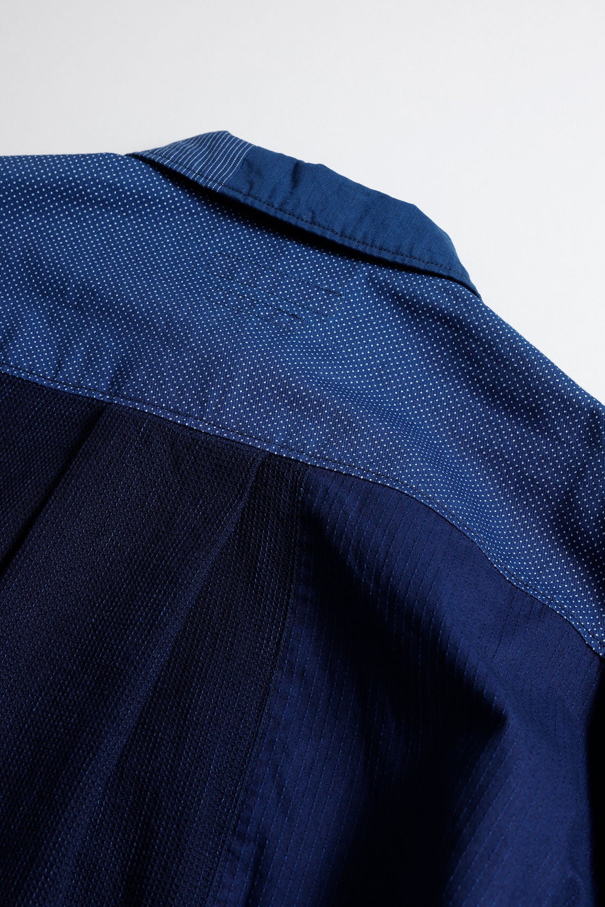 <WOMENS FIT> PATCHWORK SHIRT JACKET RINSE